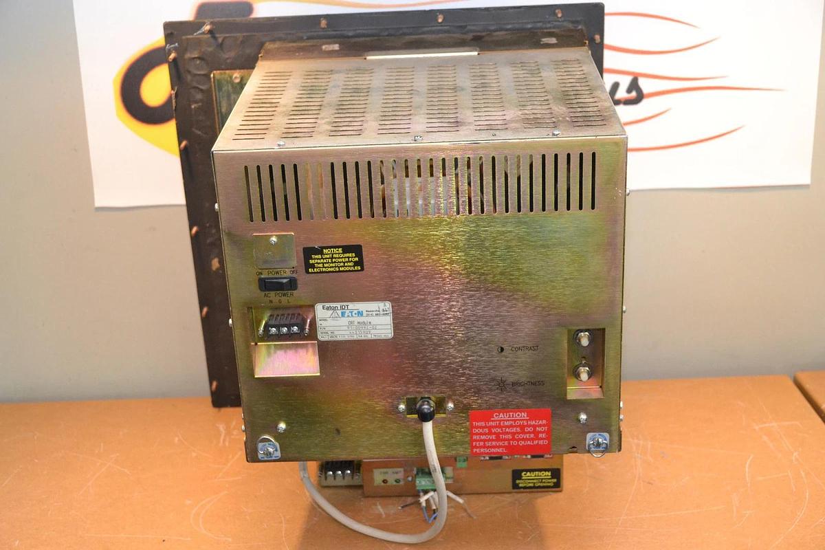 Used Eaton IDT PanelMate CRT Module 91-00992-02 w/ Controller 92-00607-02 110/230v