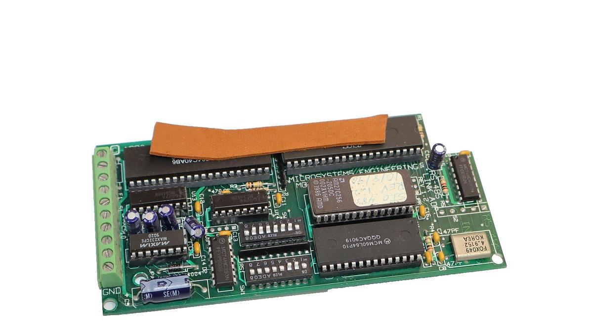 Used Microsystems Engineering RS-485 , RS485 Link ADP Rev 1.2 Circuit Board