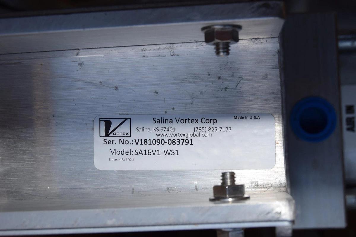 Salina Vortex SVC Cylinder Roller Gate Valve 16" SA16V1-WS1 SA16V1WS1 NEW