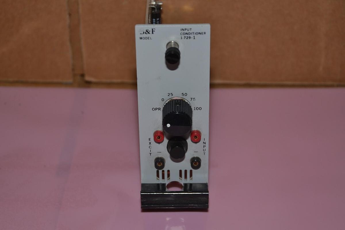 Used B&F INSTRUMENTS GD/C 55-01036-77 MODEL 1-729-1 INPUT CONDITIONER VOLTAGE