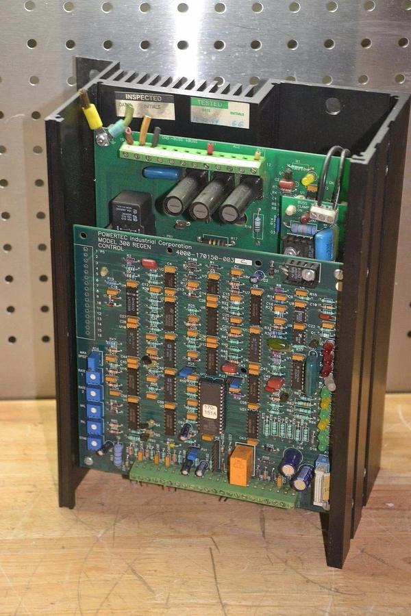 Used POWERTEC C0.5.3R1CH000 C0 5 3R1CH000 1/2HP BRUSHLESS DC MOTOR SPEED CONTROLLER