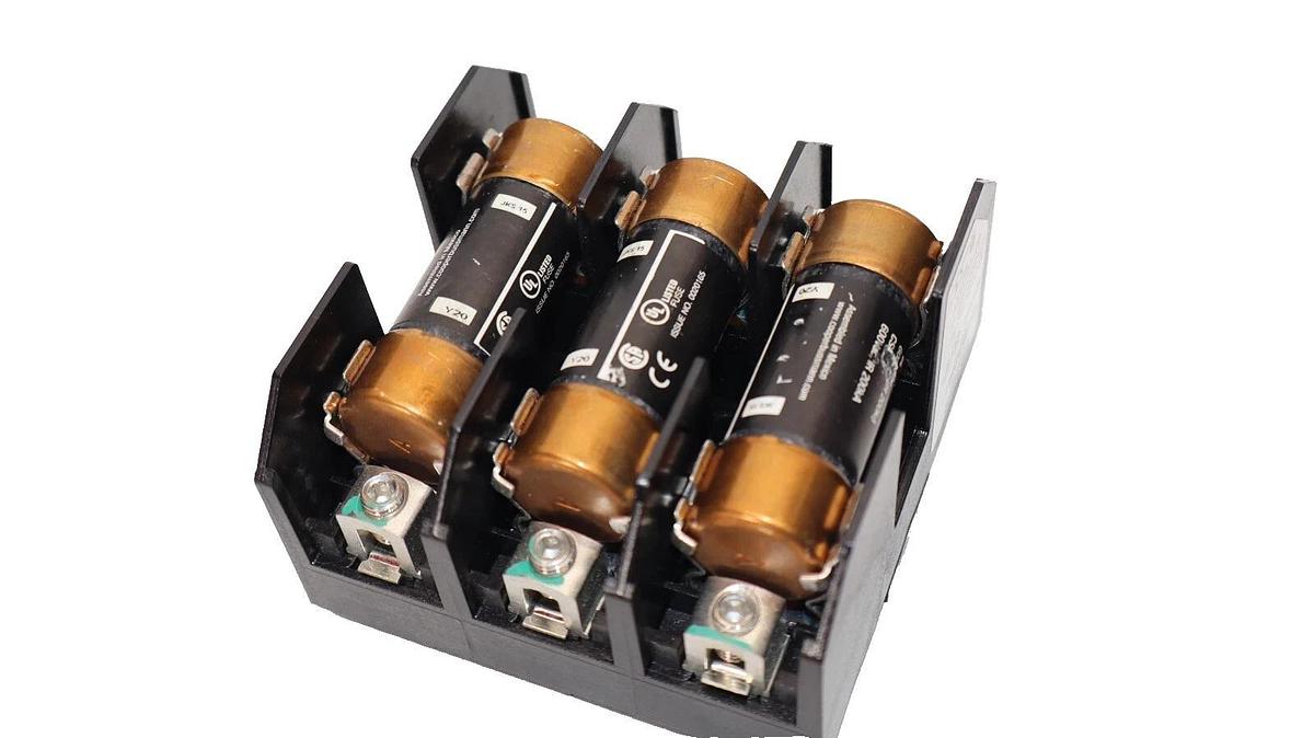 Used MARATHON R6J30A3B2 , 136811P1 600V 30A Fuse Holder With JKS-15 Fuse