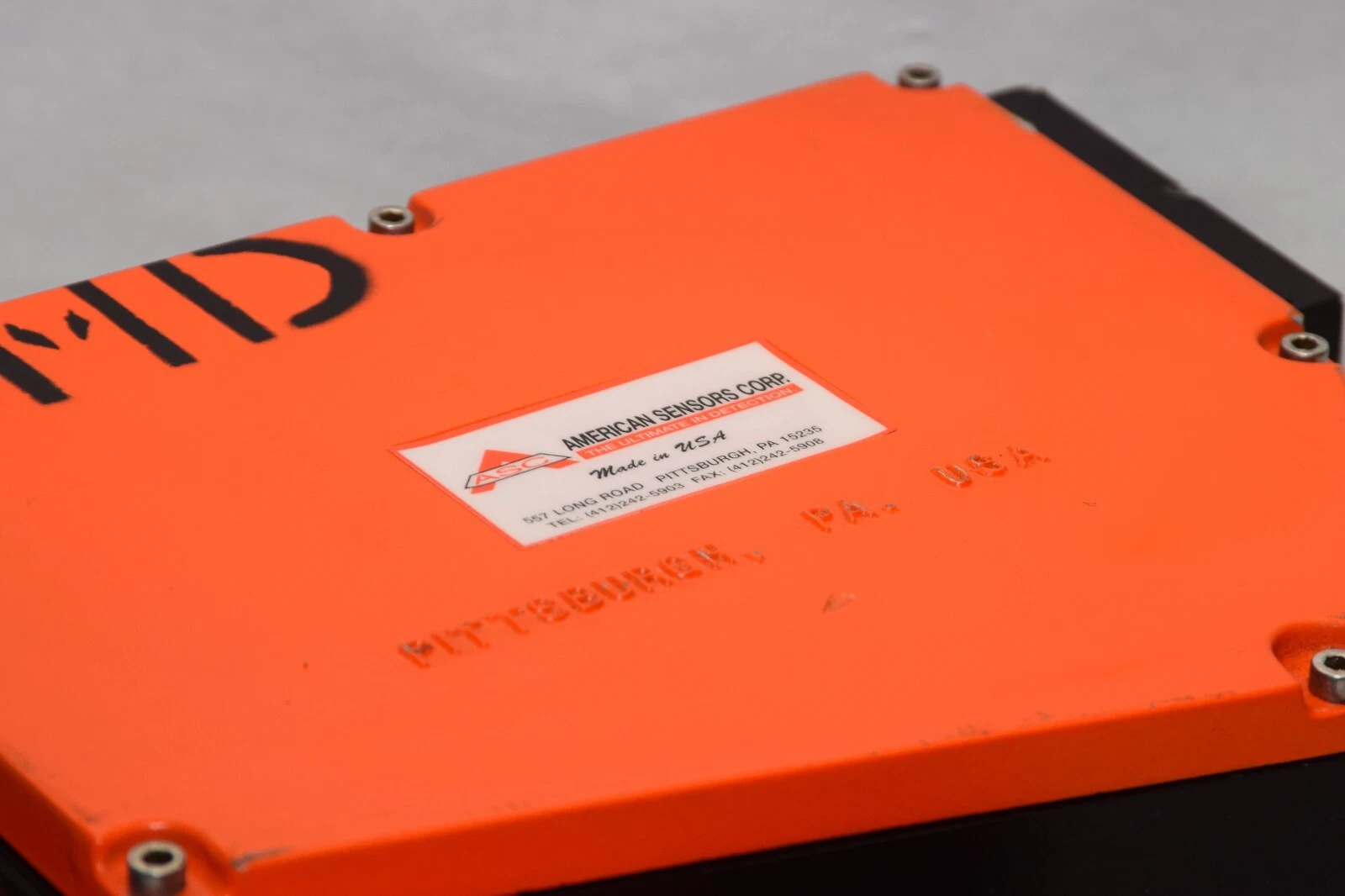Used AMERICAN SENSORS HMD550LL 115V 2A 60Hz Hot Metal Detector
