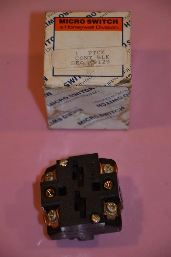 HONEYWELL MICRO SWITCH PTCK CONTACT BLOCK 9129 NEW
