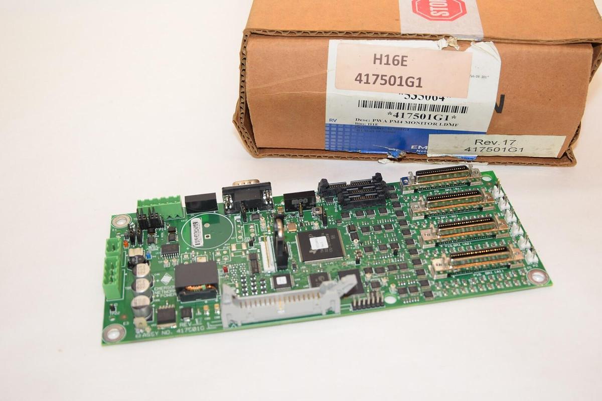 (NEW) EMERSON /LIEBERT 417501G1 Rev 17 Network + Power Circuit Board