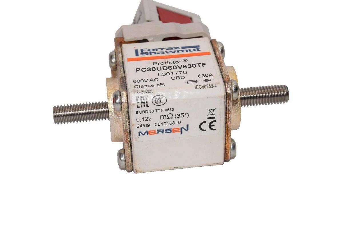 Used Ferraz Shawmut PC30UD60V630TF 630A 600V Protistor Fuse