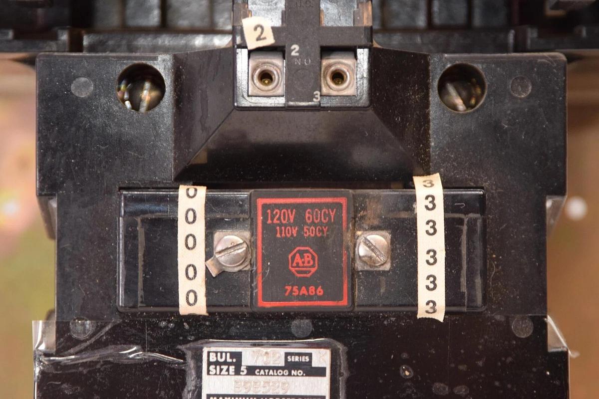 Used ALLEN BRADLEY 712 898529 712-898529 Series K Size 5 120V Coil Starter