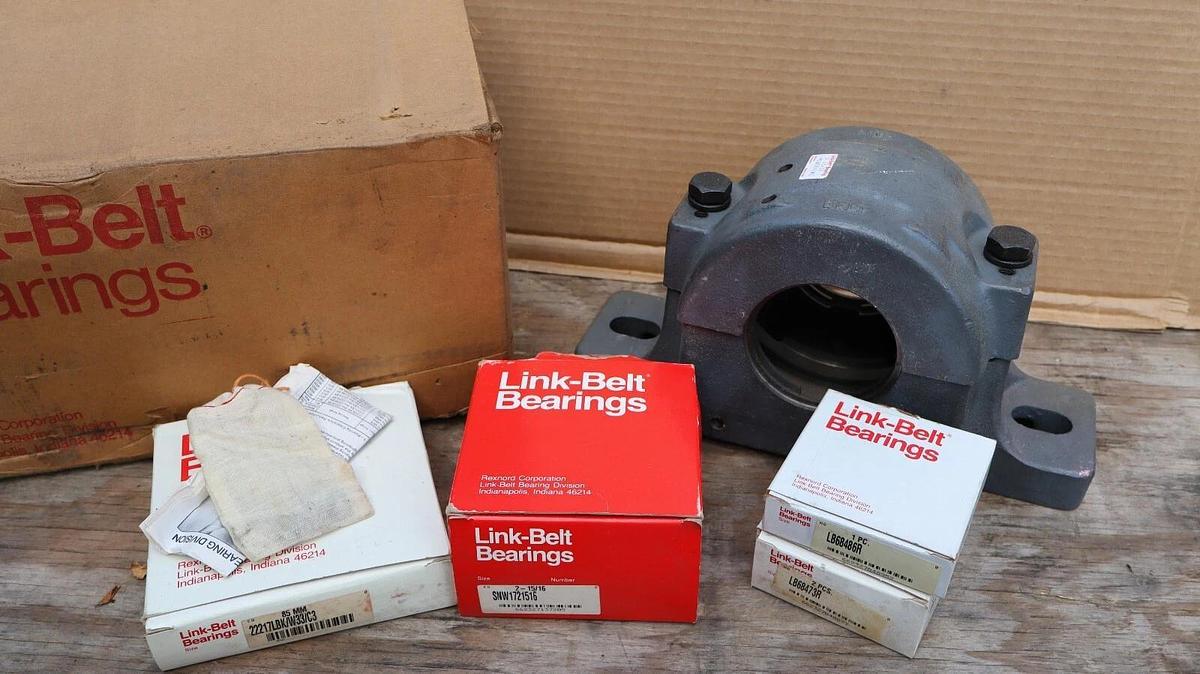 Link-Belt Link Belt Pillow Block Housing Assembly Bearing 2-15/16" PLB6847RC NOS
