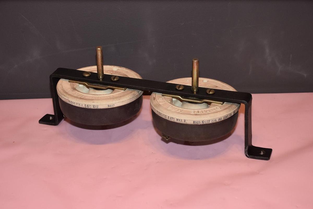 Used OHMITE RHEOSTAT P-500/F10, P-500-F10, 0.671, 8909