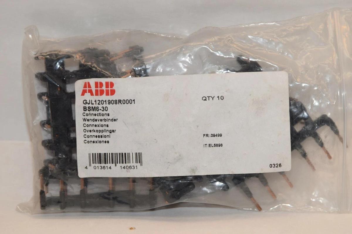 (NEW - Lot 18) ABB GJL1201908R0001 BSM6-30 BSM630 Jumpers