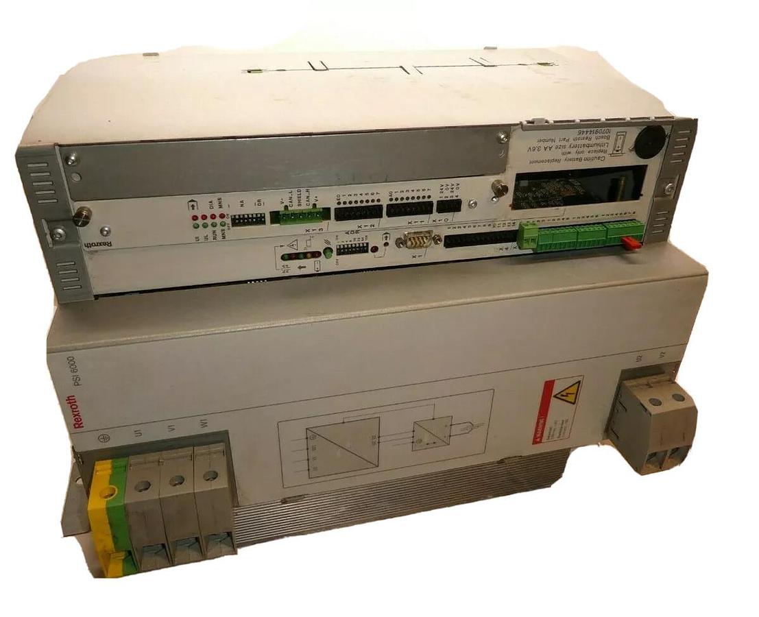Used Rexroth Bosch  Inverter R911330141-AF1 PSI 6300.637L1 PSI6000 w/ card 1070091802