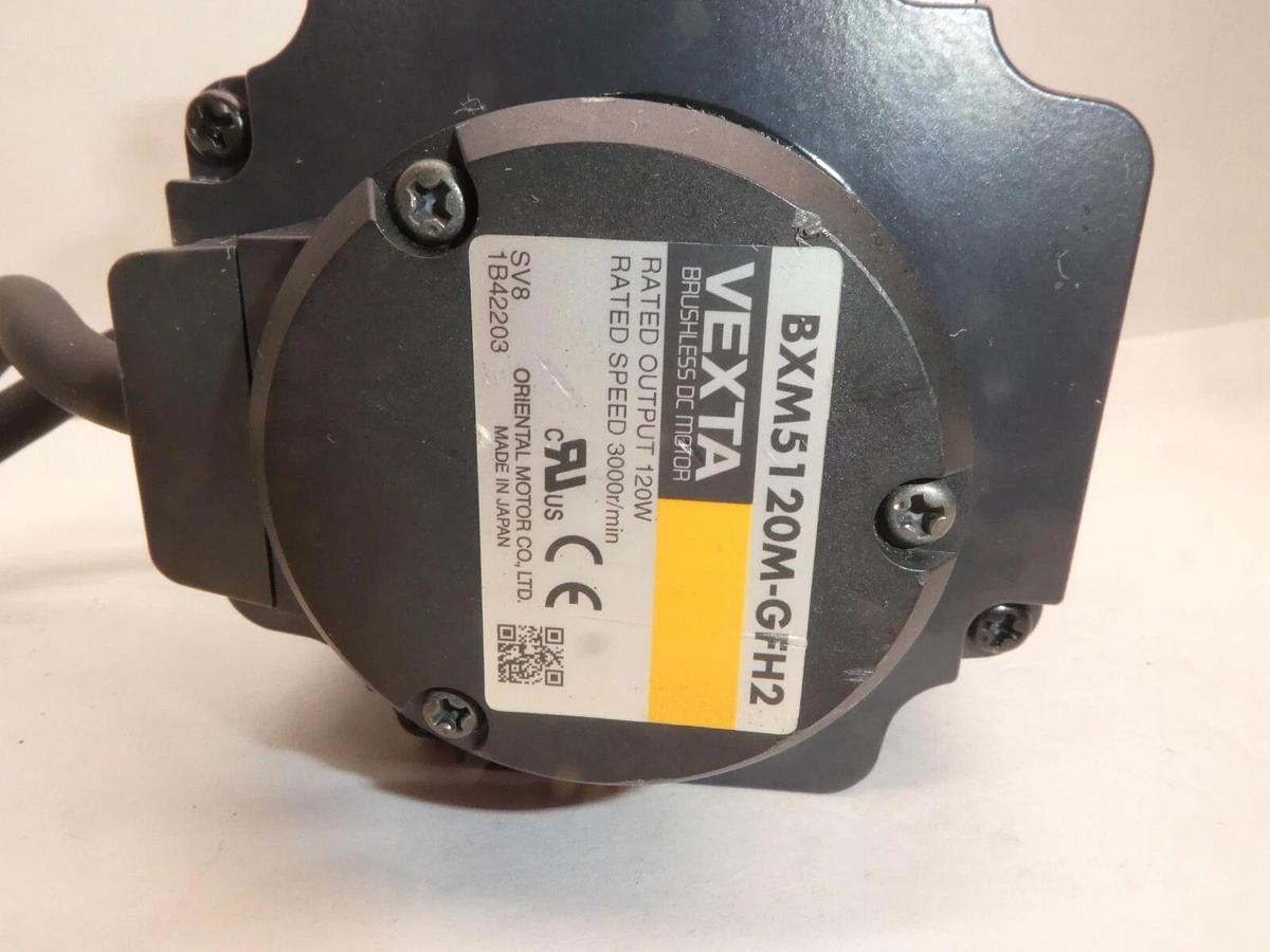 Used Oriental Motor Vexta Brushless DC Servo Motor BXM5120M-GFH2 120w 3000r/min