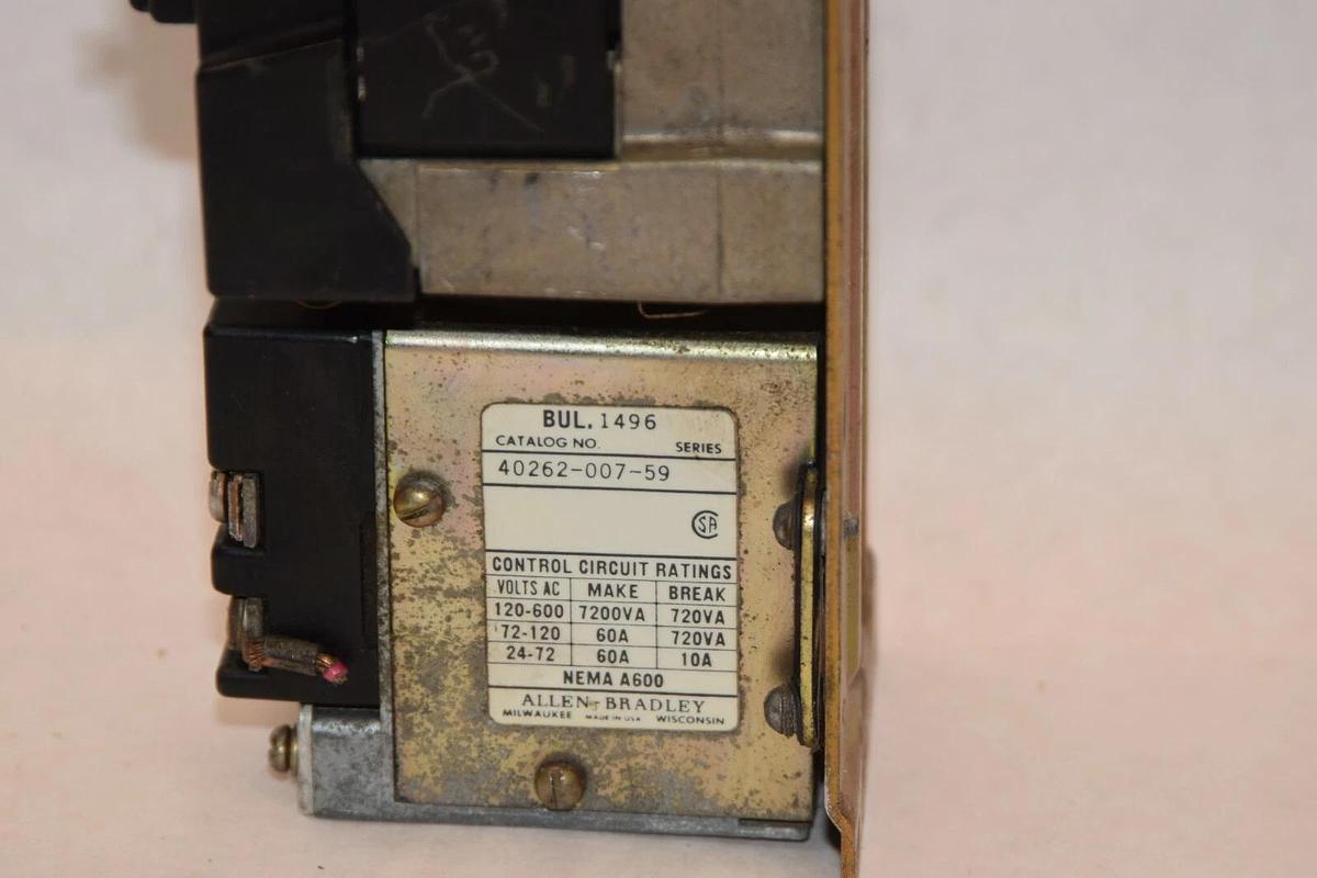 Used ALLEN BRADLEY Motor Starter Size Sz 2  702-C0WJ9347 702-COWJ9347 Ser K 24v coil