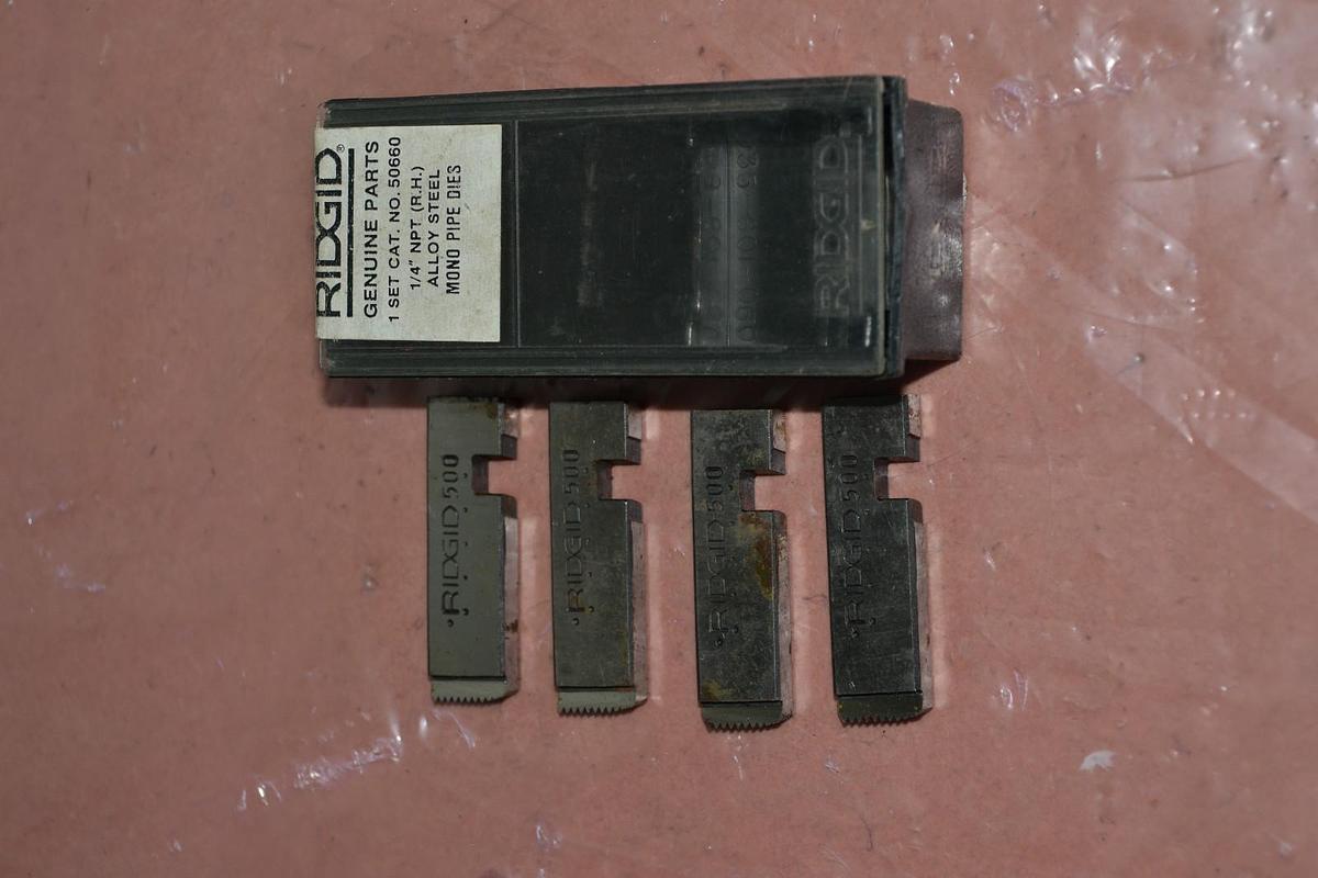 RIDGID GENUINE PARTS 50660 1/4" NPT ALLOY STEEL MONO PIPE DIES RH NEW