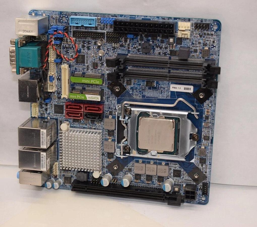 Used 71150-001 7115001 Motherboard removed from Parata Computer w/ Heat Sink