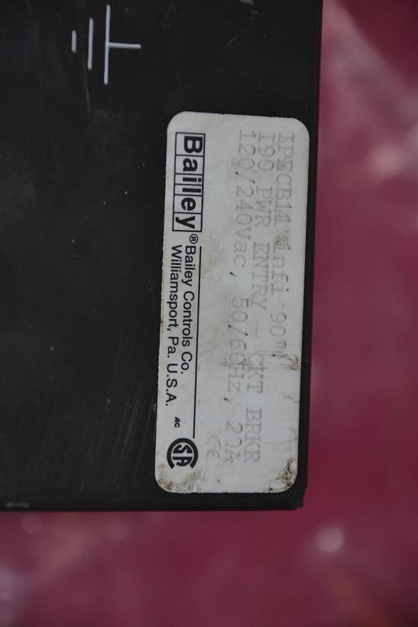 Used BAILEY I90 Pwr Power Entry IPECB11 IPECB-11 Infi90 Infi 90 20A 20 A AMP 120/240V