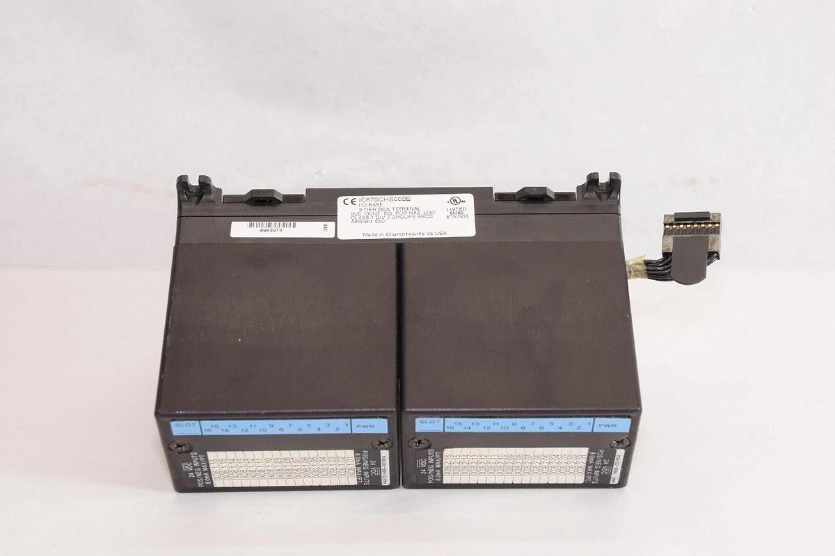 Used GE FANUC IC670CHS002E 24Vdc  I/O Base 2 Tier Box Terminal ic670mdl640J