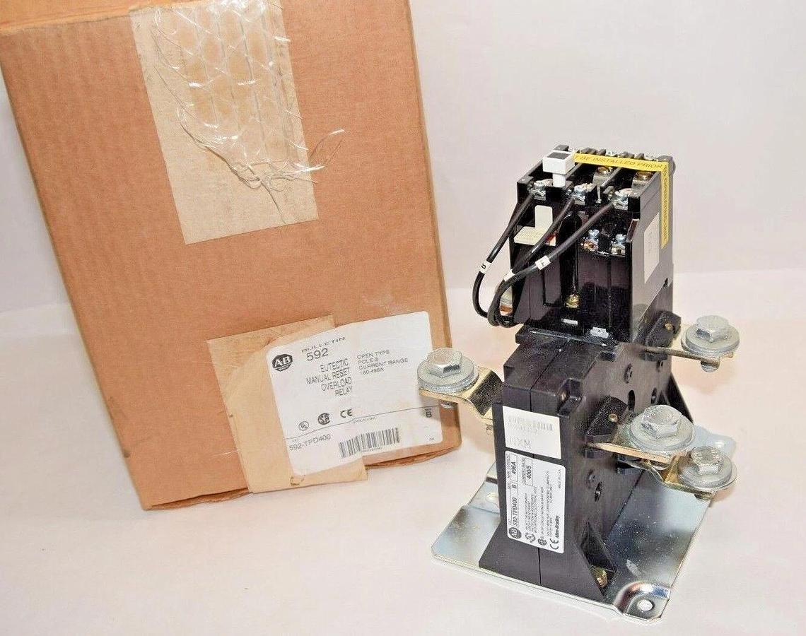 Allen Bradley Eutectic Manual Reset Overload Relay 592-TPD400 592TPD400 3p NEW