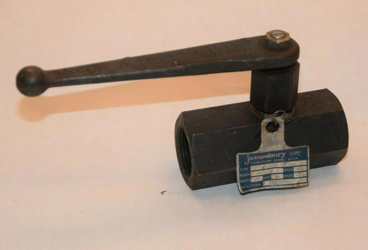 (NEW) JAMESBURY 1" CSTL CSTL/CSTL HP 2200 8T MOD A 3000wog Ball Valve