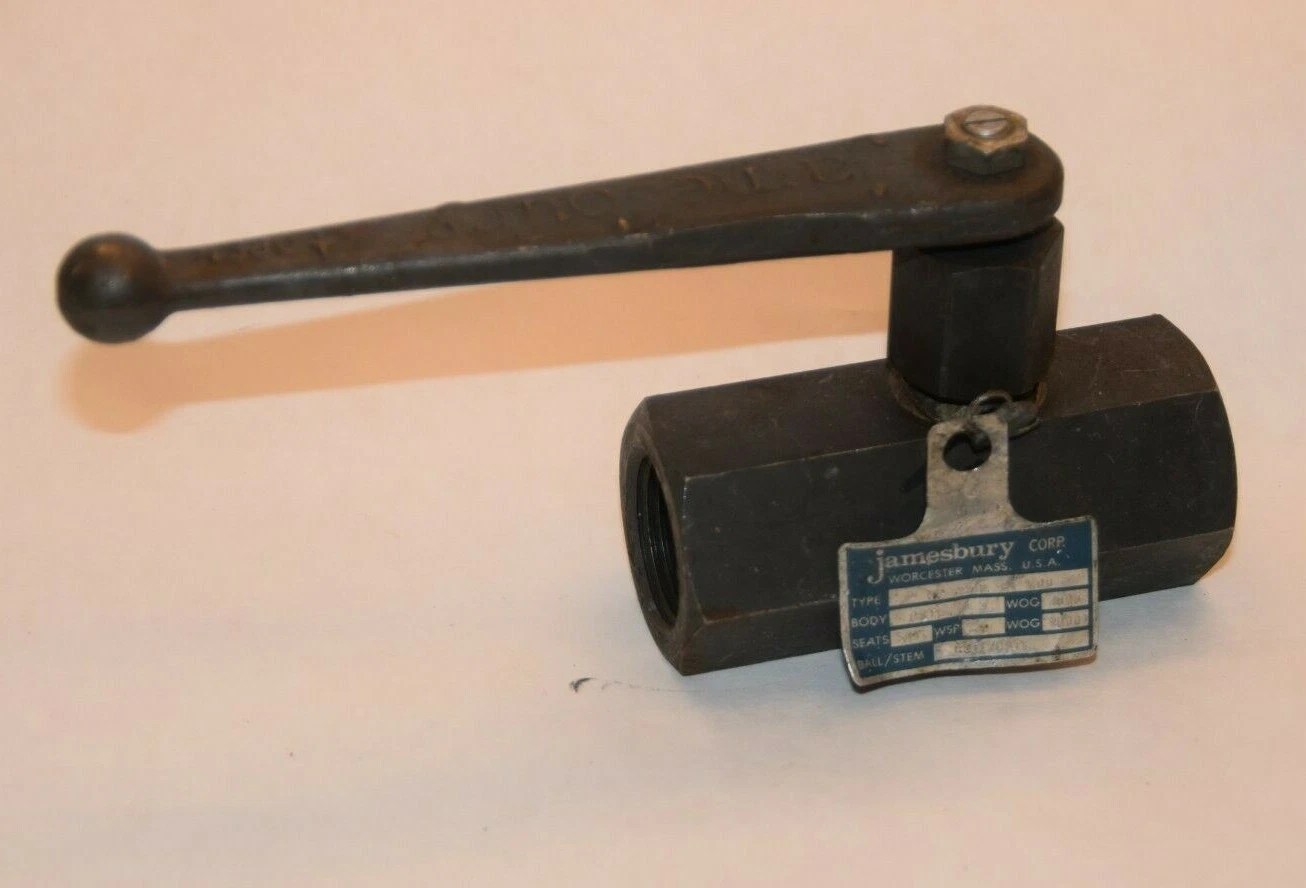 (NEW) JAMESBURY 1" CSTL CSTL/CSTL HP 2200 8T MOD A 3000wog Ball Valve