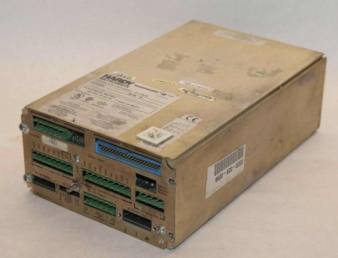 Used HARDY INSTRUMENTS HI2151/30WC-PM 120Vac .17A 10W Waversaver Wt Scale Controller