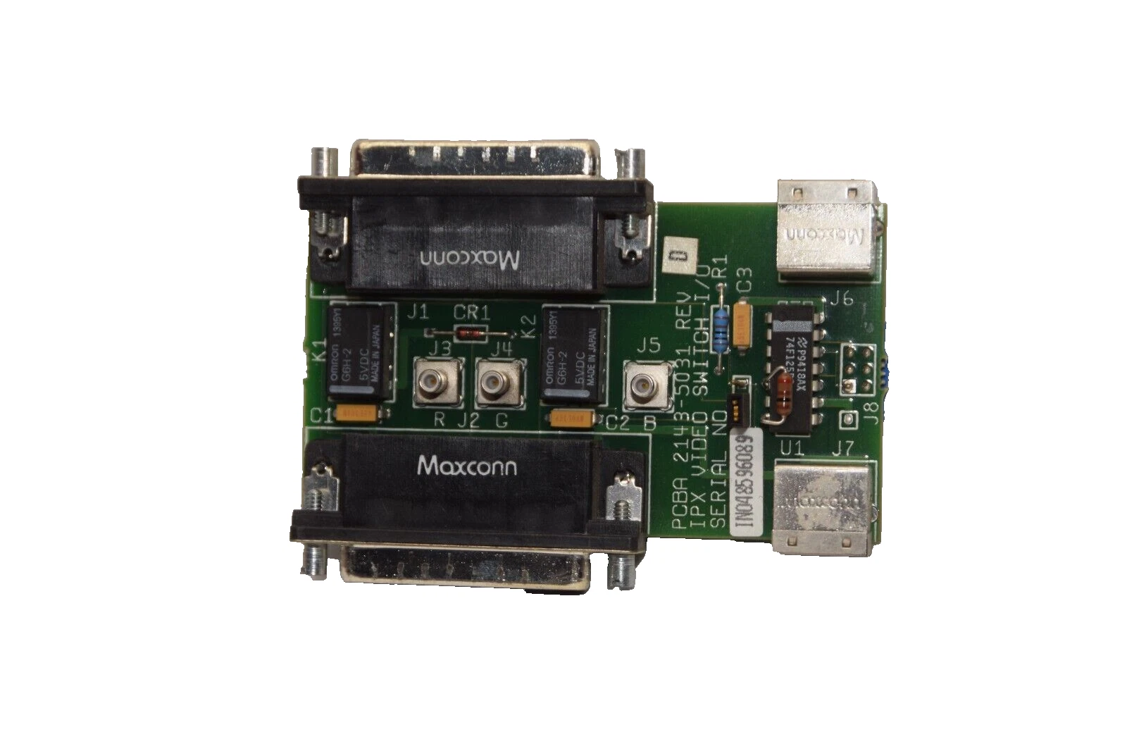 Used ADAC LABS 2143-5031 , IN048596089 IPX Video Switch I/O Board / Card