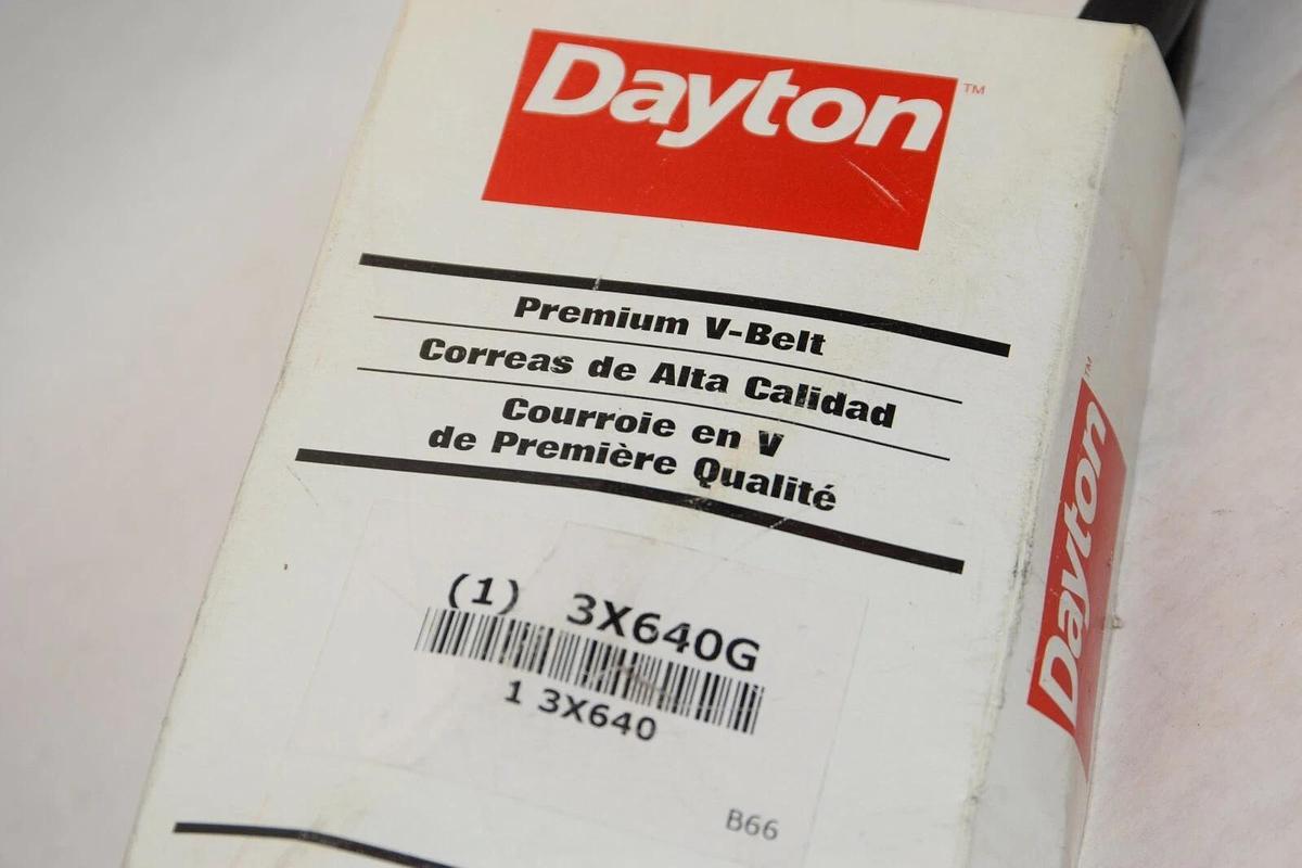 (NEW) DAYTON 3X640G B-66 Premium V-Belt
