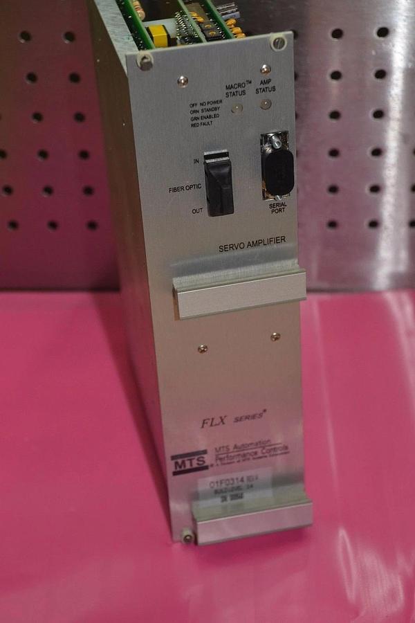 MTS AUTOMATION 01F0314 REV BUILD LEVEL 3.4 FLX SERIES SERVO AMPLIFIER NEW