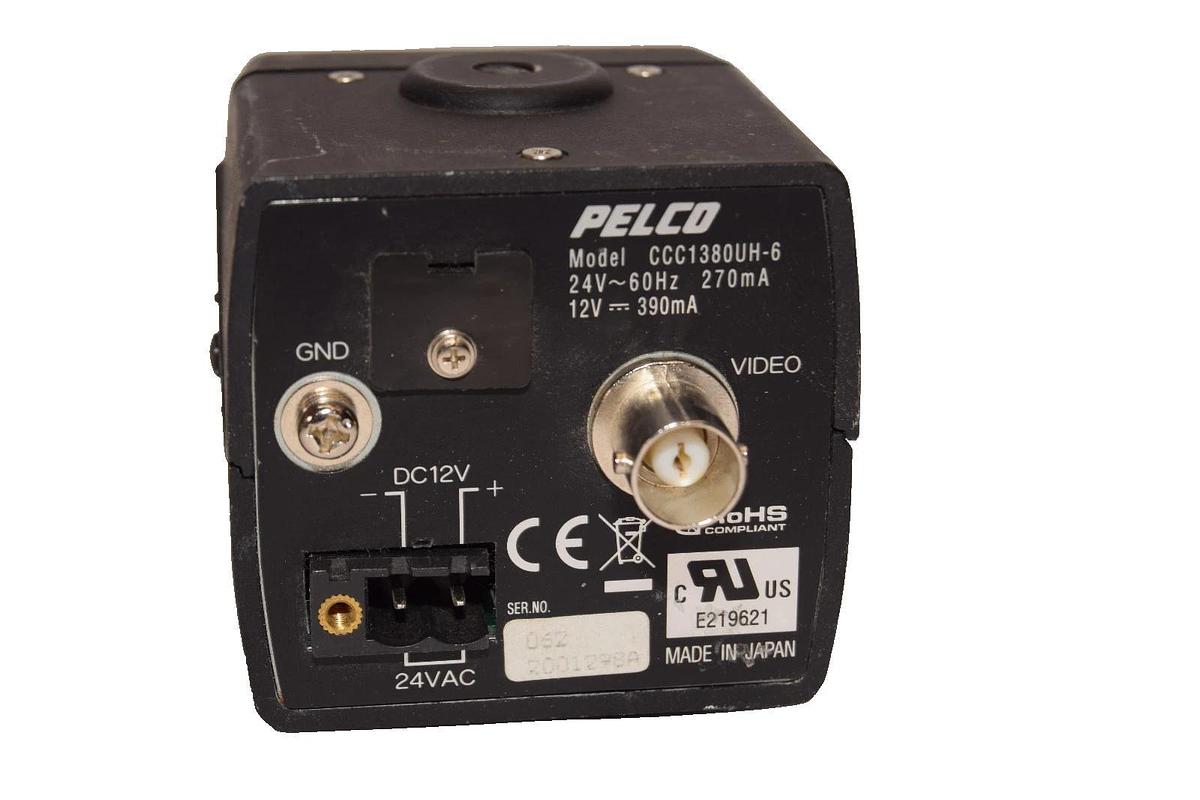 Used Pelco CCC1380UH-6 24V~60Hz ,  270mA Sercuity Camera