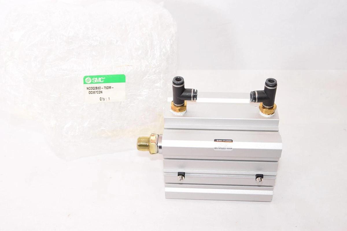 (NEW) SMC NCDQ2B80-75DM-00367CDN 145psi Pneumatic Cylinder