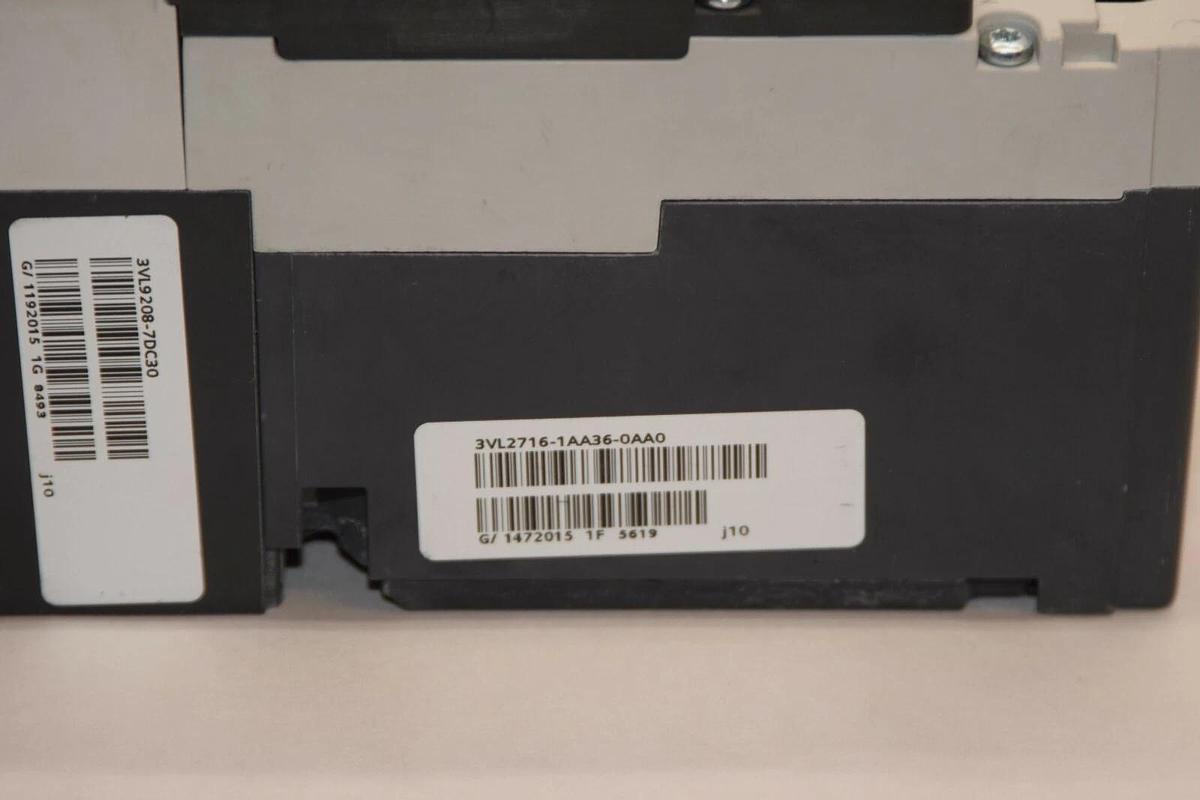 Used Siemens Vl160 80a Circuit Breaker 80 Amp 3VL2716-1AA36-0AA0  3VL9208-7DC30