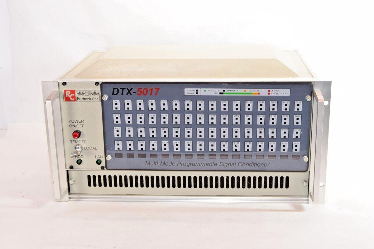 Used RC Electronics DTX-5017LE DTX-5017 64 Multi Mode Prog Channel Signal Conditioner