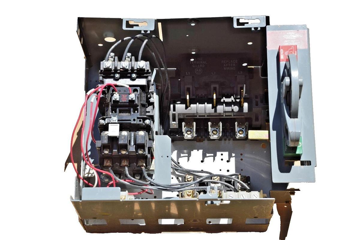 Used ALLEN BRADLEY 2100 MCC Bucket 30 Amp fusible FVC Starter 2102LB-BJBD-17-24R-98