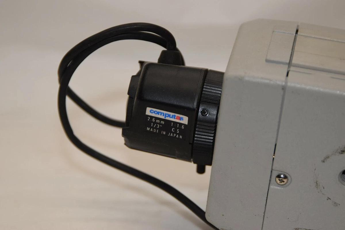 Used GE GENERAL ELECTRIC UVC-EVRDN-HR 1/3" Color Camera W/ Computar 2.6mm 1:1.6 Lens