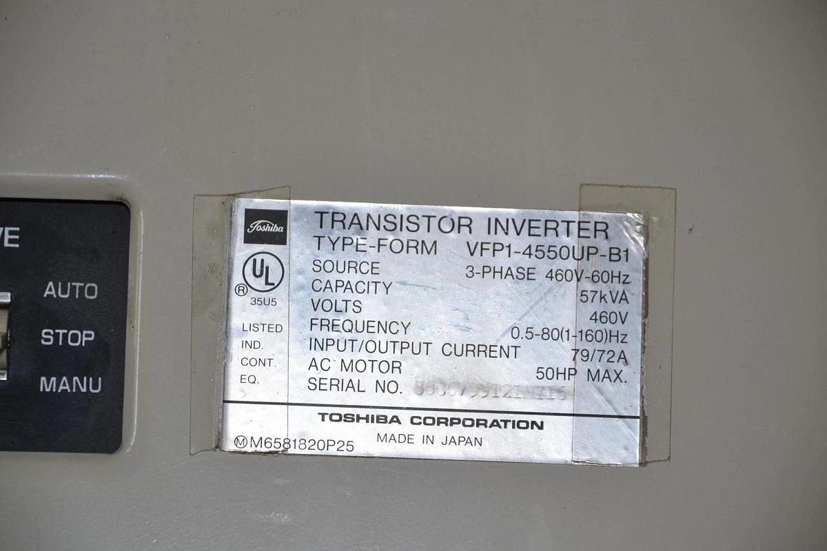 Refurbished Toshiba VFP1-4550UP-B1 Transister Inverter Drive  460V 50HP VFP14550UPB1