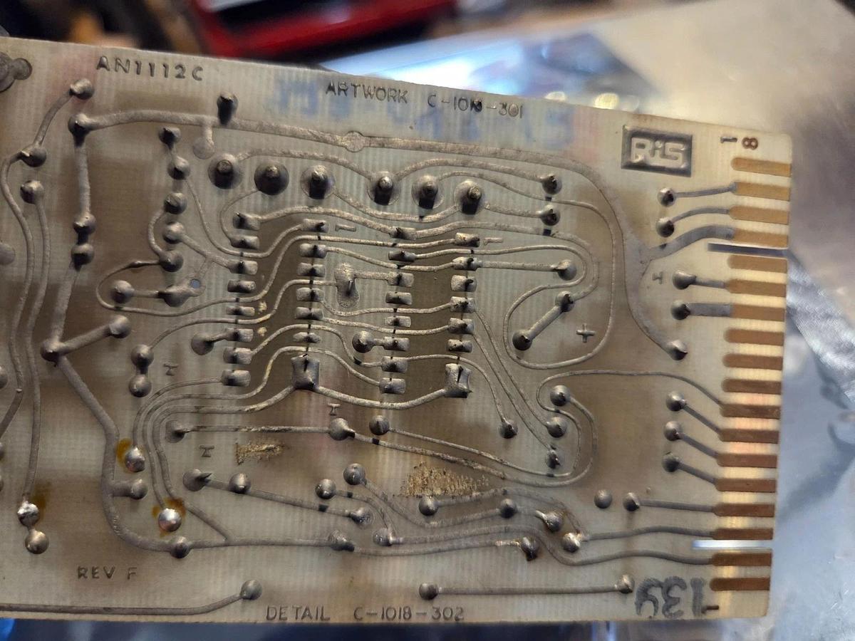 Used RIS Rochester Circuit Board Card AN-1112C , AN1112C , 1018-302
