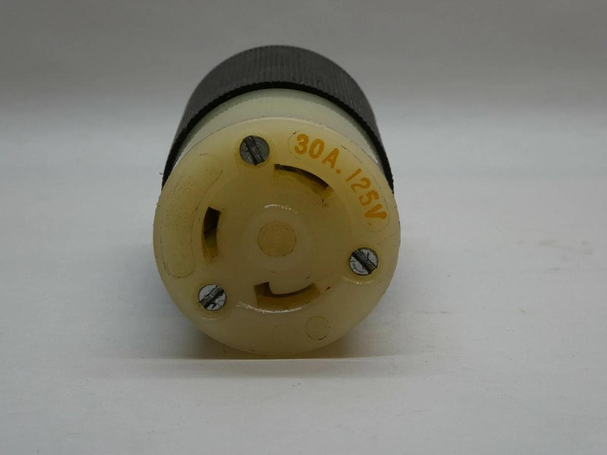 (NEW) HUBBELL 30A 125V Female Twist Lock Connector Plug