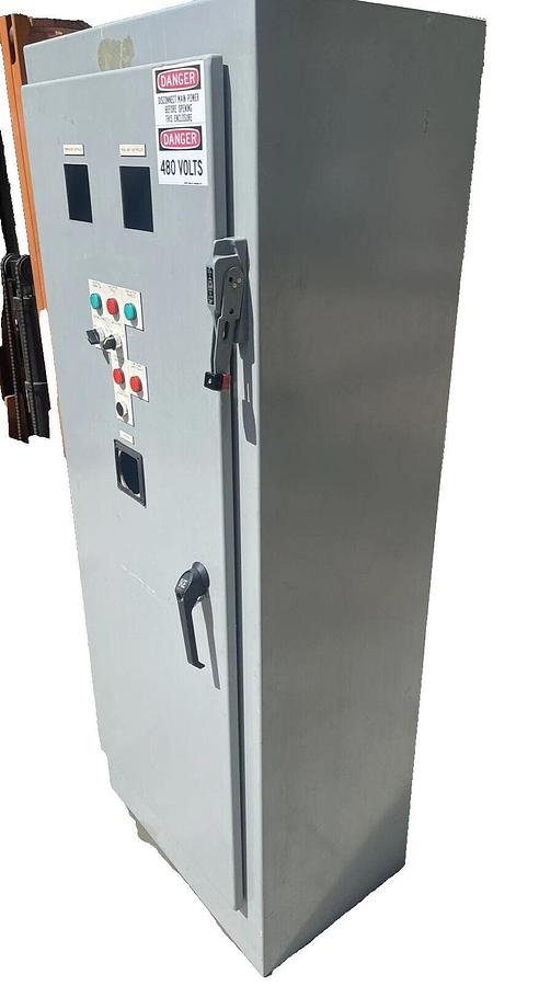 Used SCE-72XM2818 ENCLOSURE CABINET, Square D 30A disconnect switch 72"x 28"x 18"