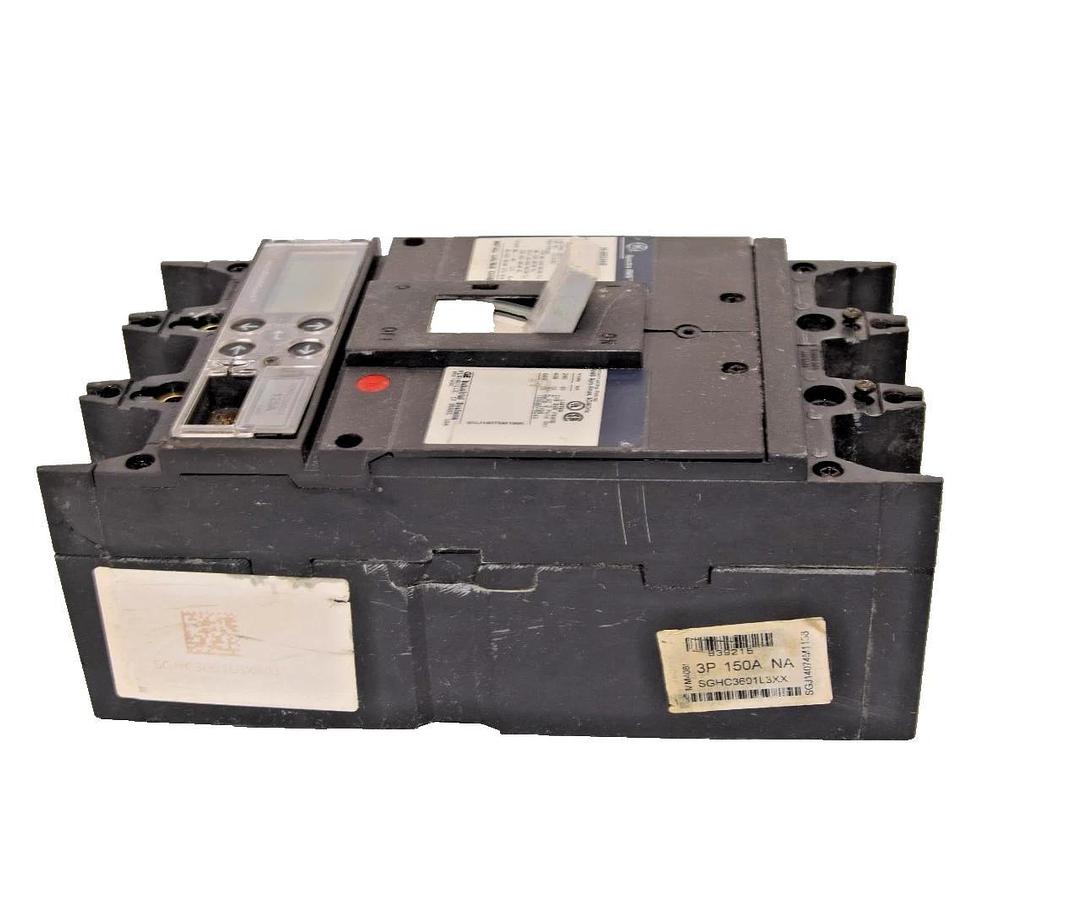Used GE Spectra RMS Hi-Break Breaker 150A 150 Amp 600v 3p SGHC3601L3XX 125a plug