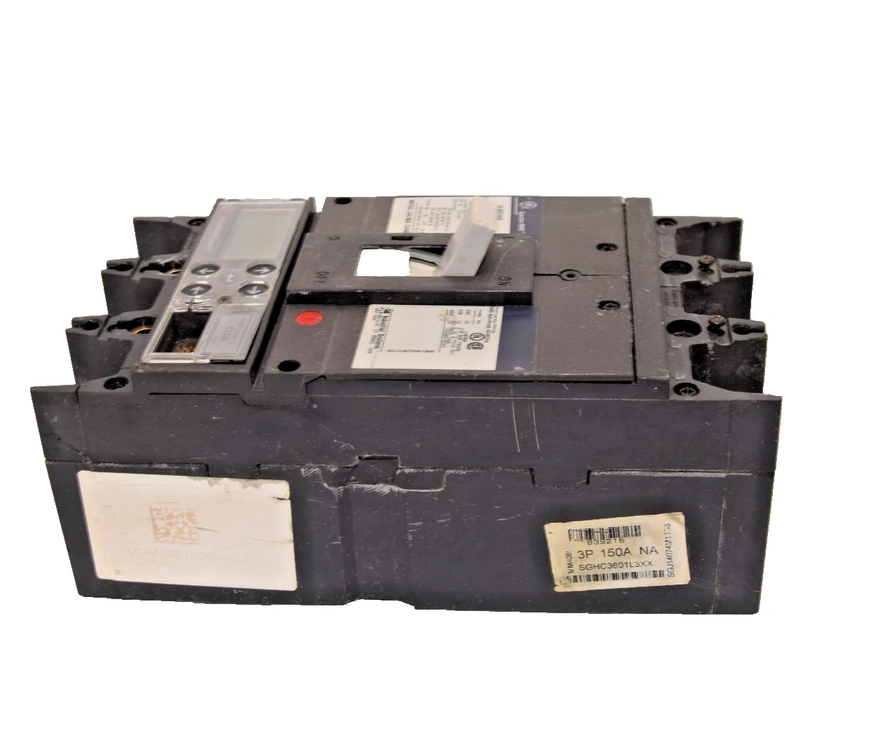 Used GE Spectra RMS Hi-Break Breaker 150A 150 Amp 600v 3p SGHC3601L3XX 125a plug