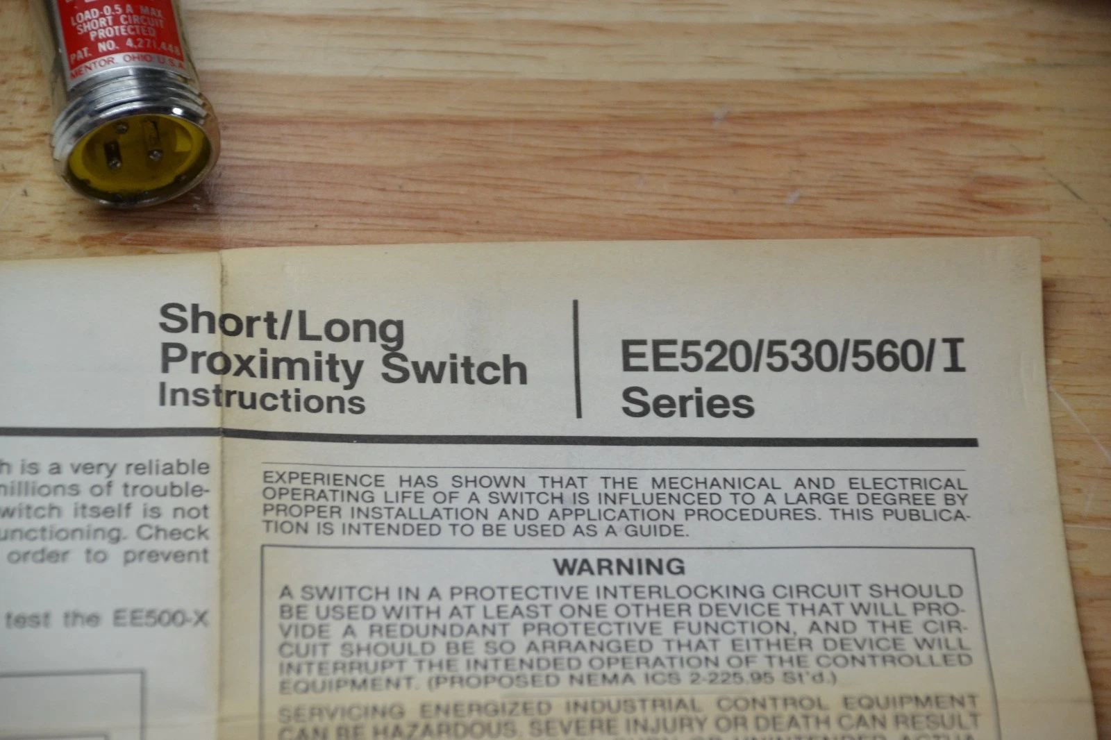 NAMCO proximity switch ac 2 wire EE520-71400 EE52071400