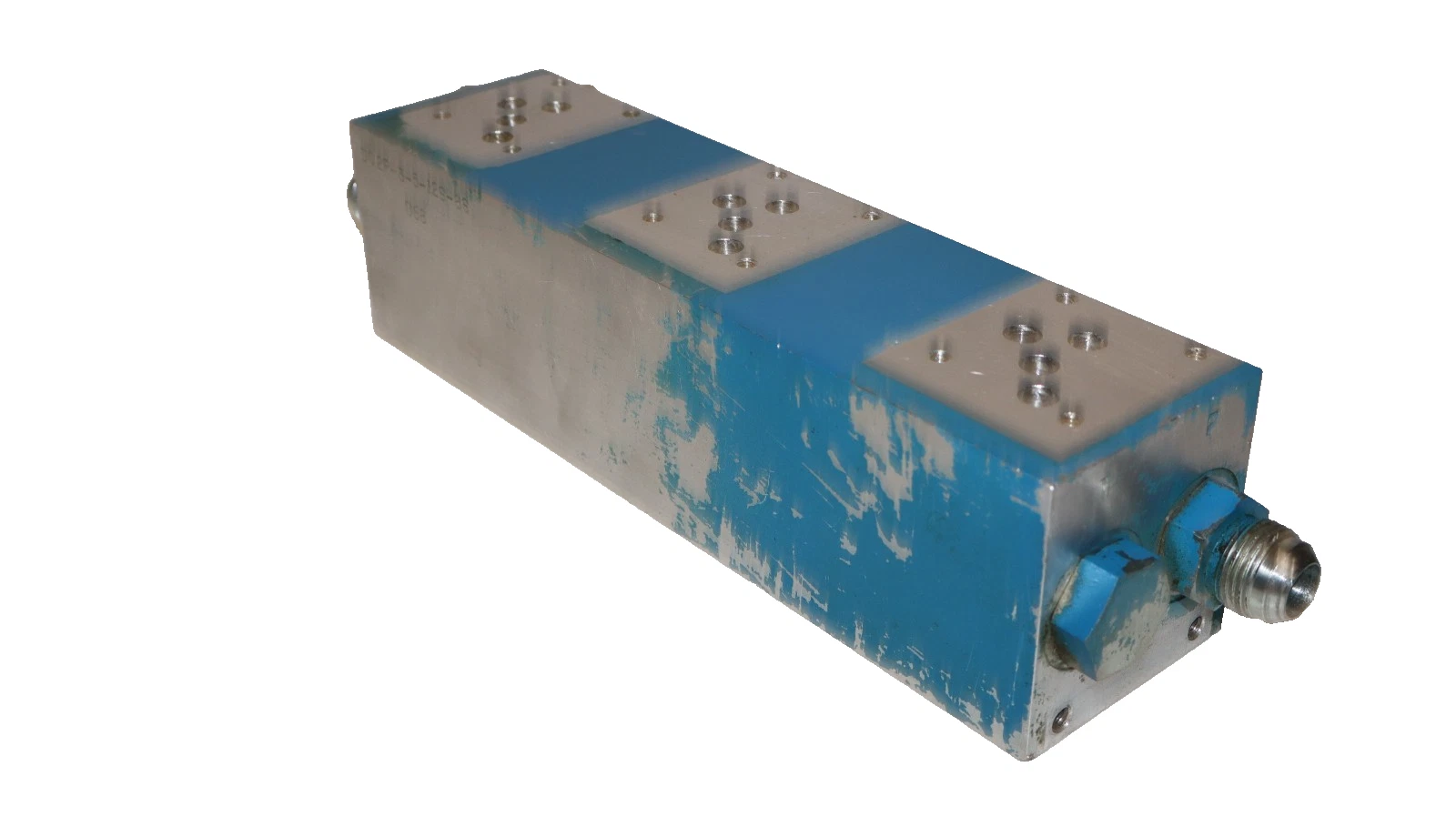 Used Vickers Eaton 3 Valve Manifold Block D02P-3-5-12S-8S Multi-Station Hydraulic