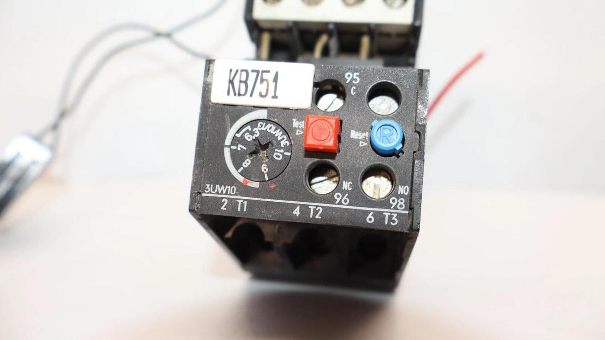 Used SIEMENS 3TF4010-0A Contactor With 3UW1001-1J Overload Relay