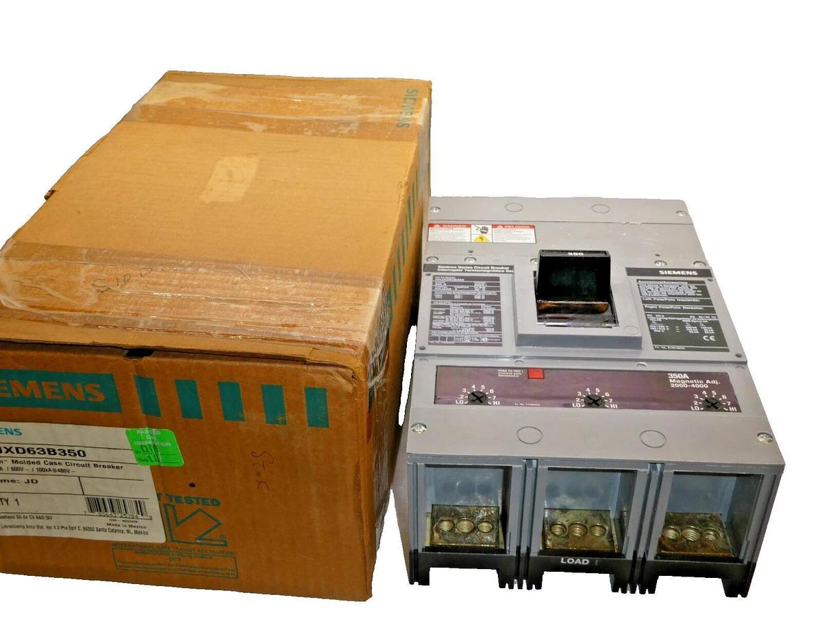 Used Siemens Sentron Circuit Breaker HHJXD63B350 350a 350 Amp A 3p 350a trip JD NEW