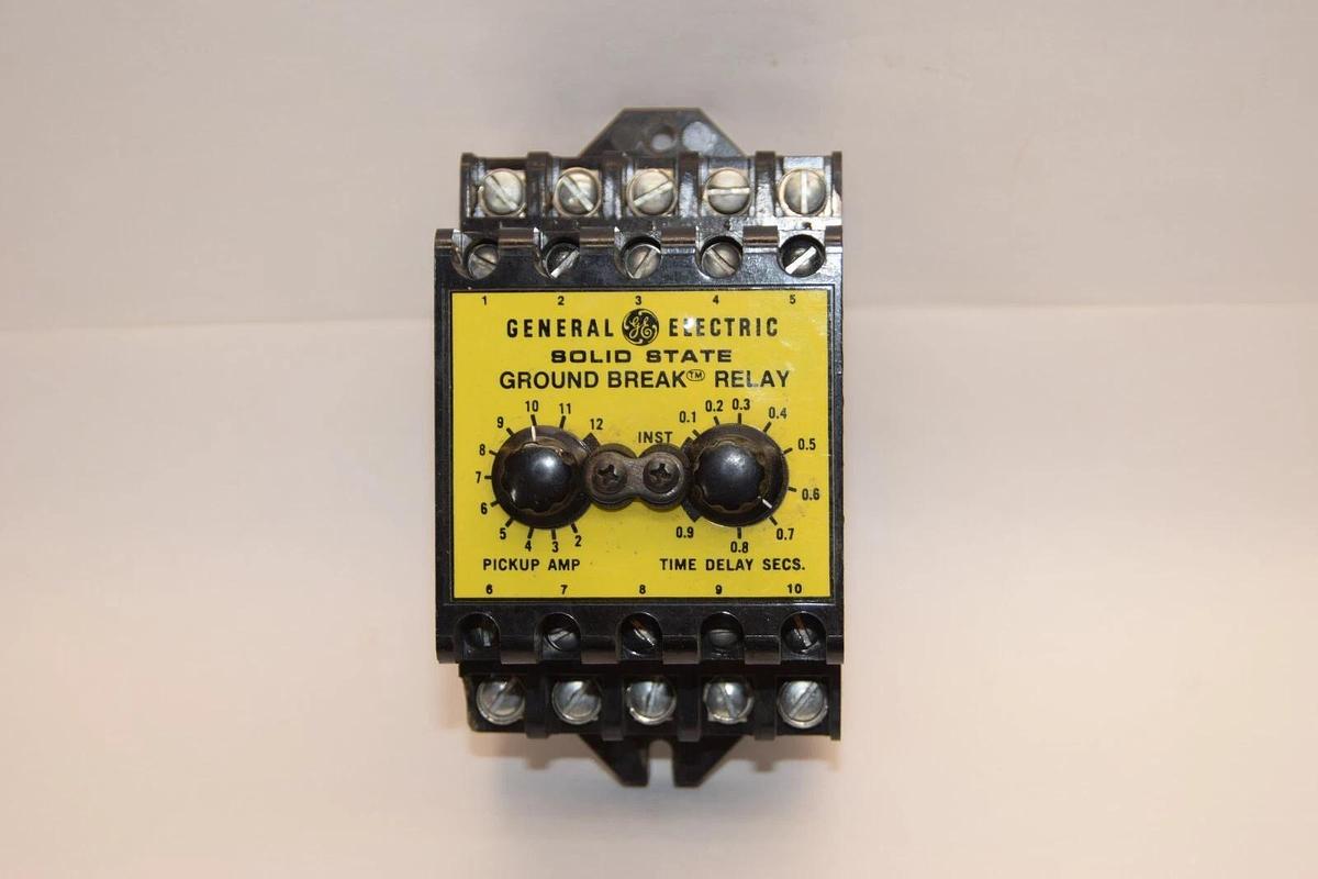 Used GENERAL ELECTRIC GE SOLID STATE GROUND BREAK RELAY TGMR1D NP266205-32