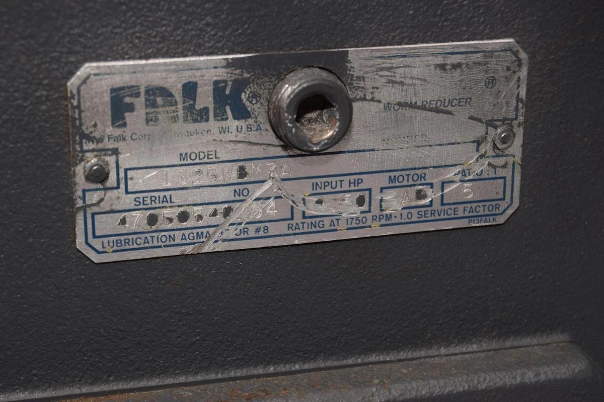 FALK Gearbox Worm Speed Reducer 1325WBM3A 5:1 RIGHT ANGLE (NOS)