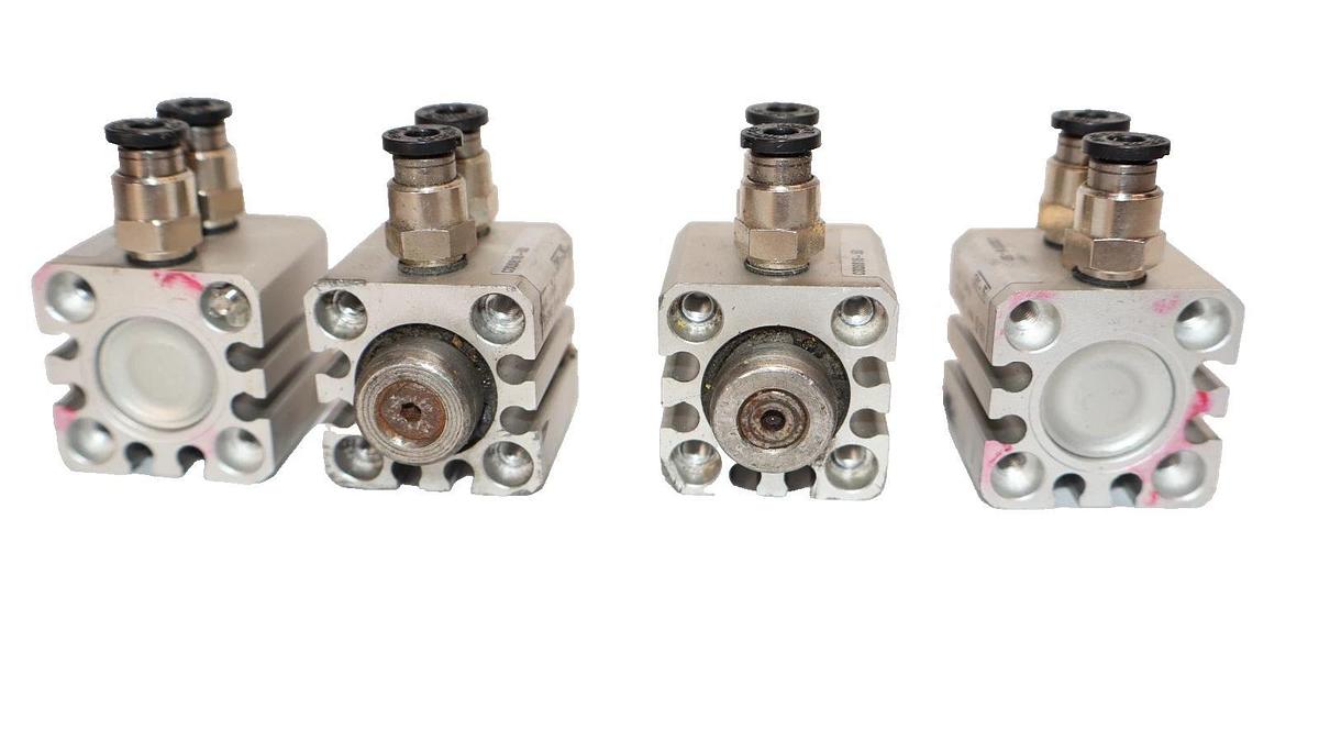 Used SMC CDQSB16-50 , CDQSB1650 1.0MPa Pneumatic Cylinder (Lot of 4)