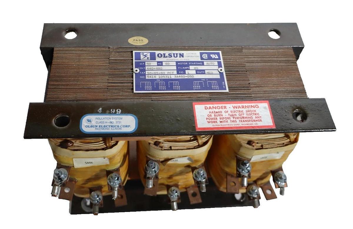 Olsun Electrics OE Transformer 50hp 440/480v 54161053113A460-050 50-65-80PCT 65A