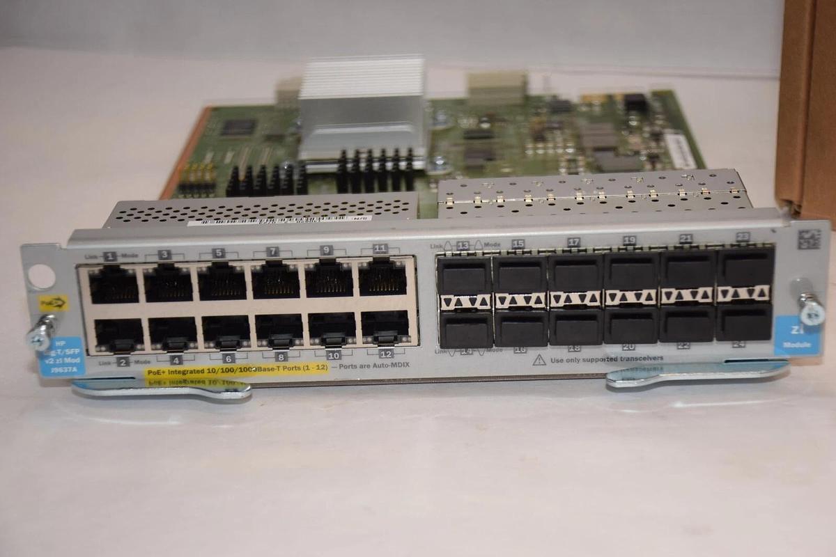 (NEW) HP J9637A 12-Port Gig-T Module