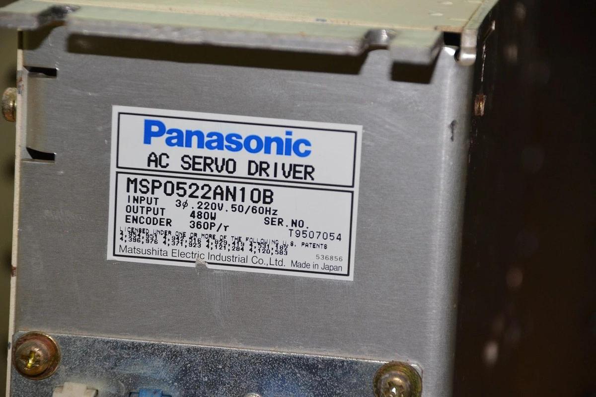 Used PANASONIC AC Servo Drive  MSP0522AN10B 220V 3PH MSP0522AN1 Driver 480 W